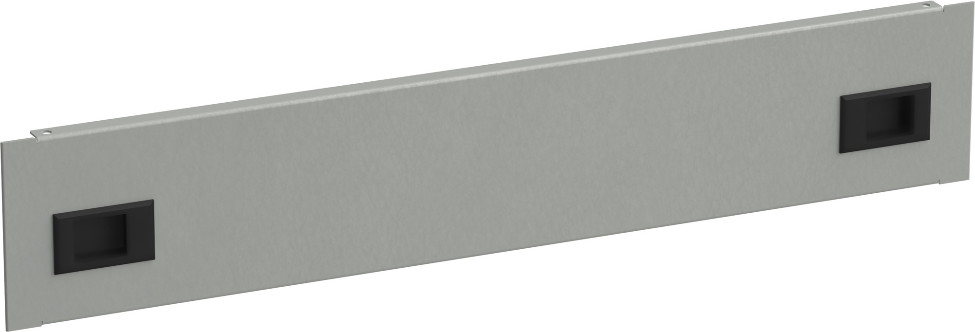 Фальш-панель by ZPAS  19'' 2U крепление на защелках серая РФ