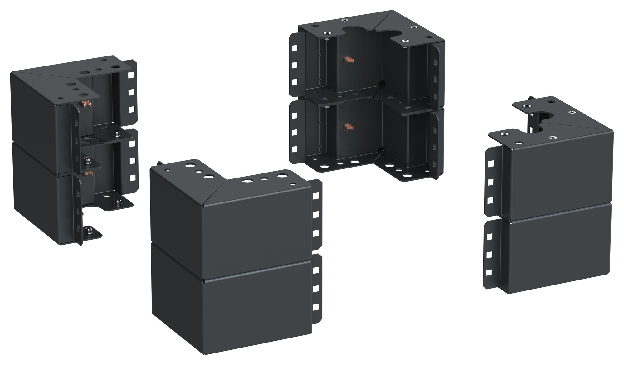 Уголок цоколя h=200мм черный (8шт/компл)
