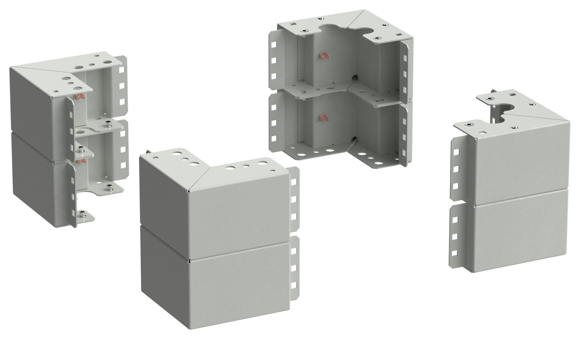 Уголок цоколя h=200мм серый (8шт/компл) LINEA S