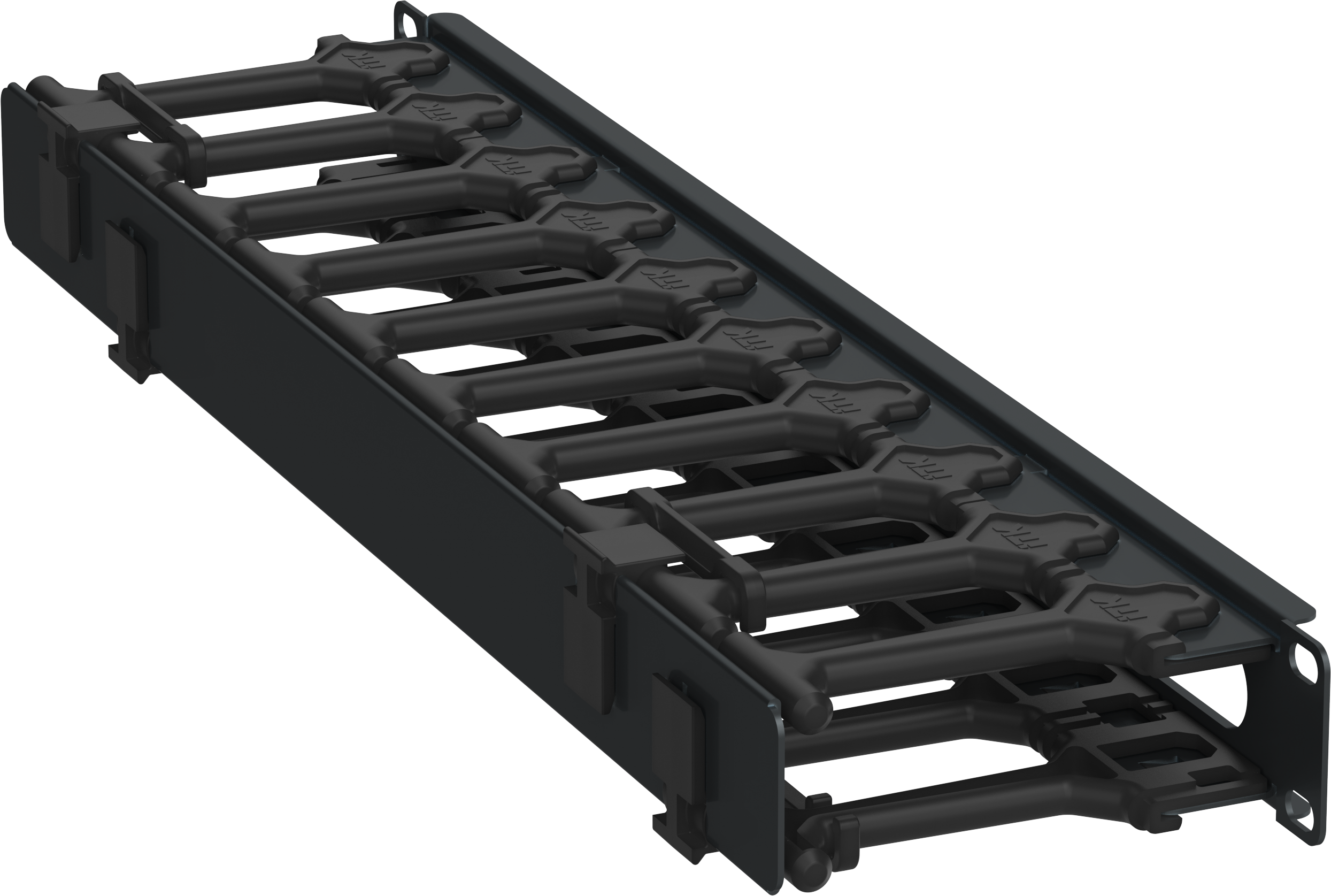 Кабель-органайзер горизонтальный 19 1U черный РФ