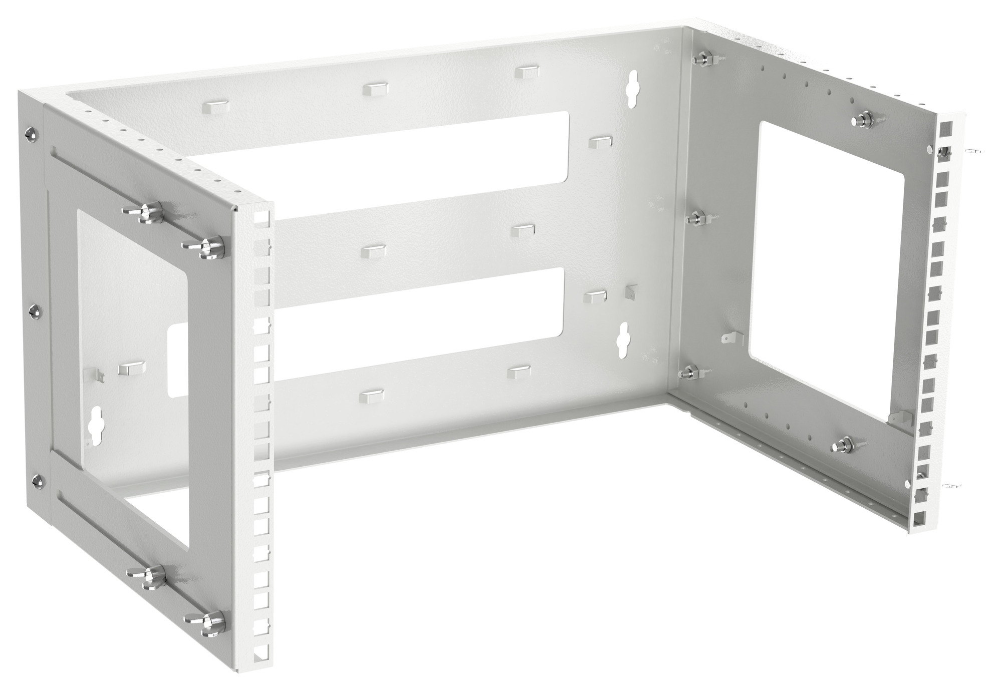 Рама настенная регулируемая 300-500мм 6U серая