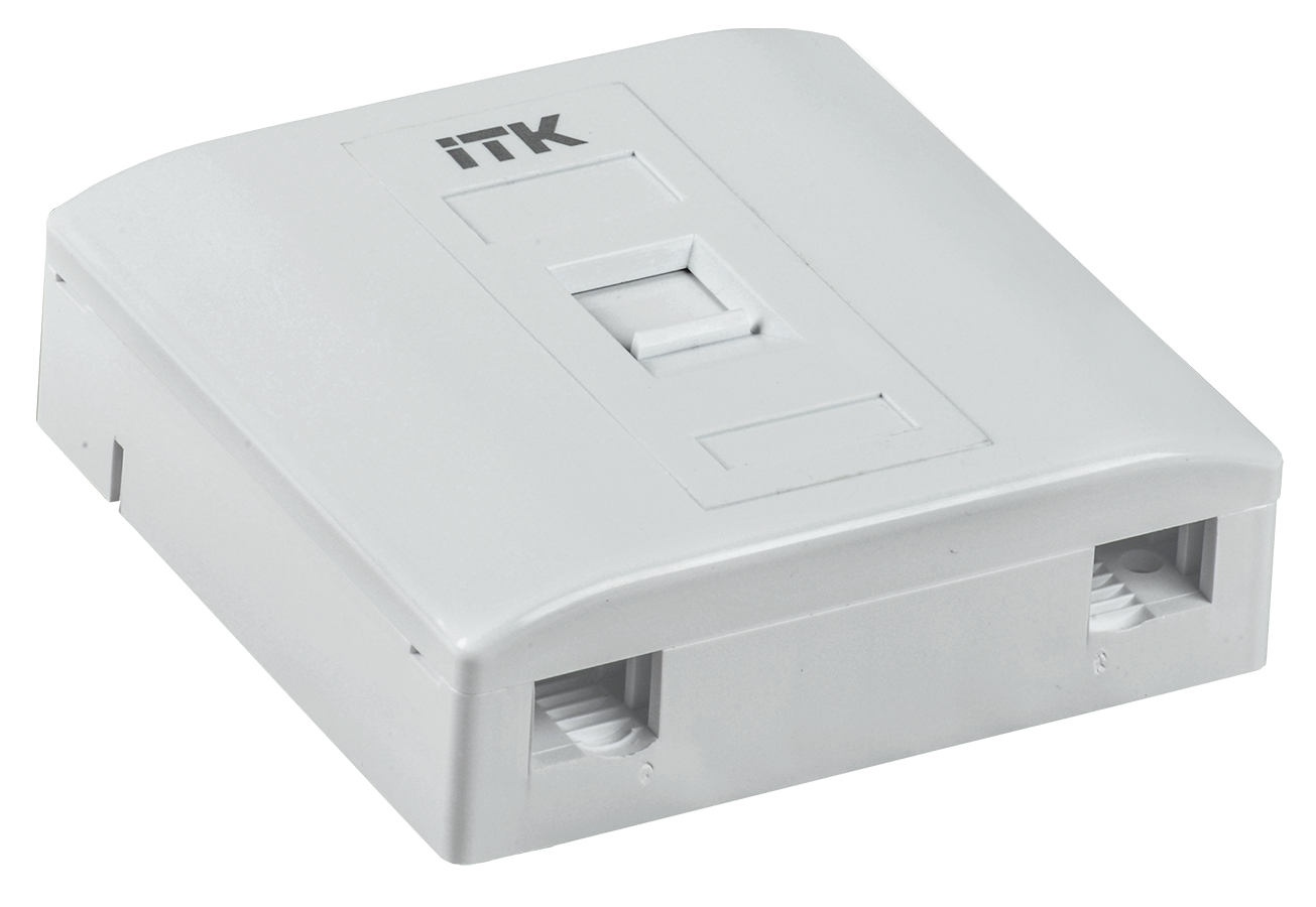 Розетка мультимедиа настенная 2 порта SC/LC и 1 порт KJ