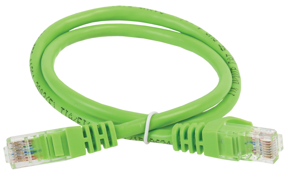 Коммутационный шнур (патч-корд), кат.5Е UTP, LSZH, 2м, зеленый PC02-C5EUL-2M ITK