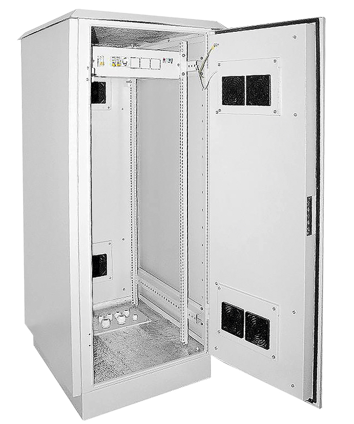 Шкаф уличный 19" 33U 720x860, IP55, металл двери, серый LO35-33U78-MM55 ITK