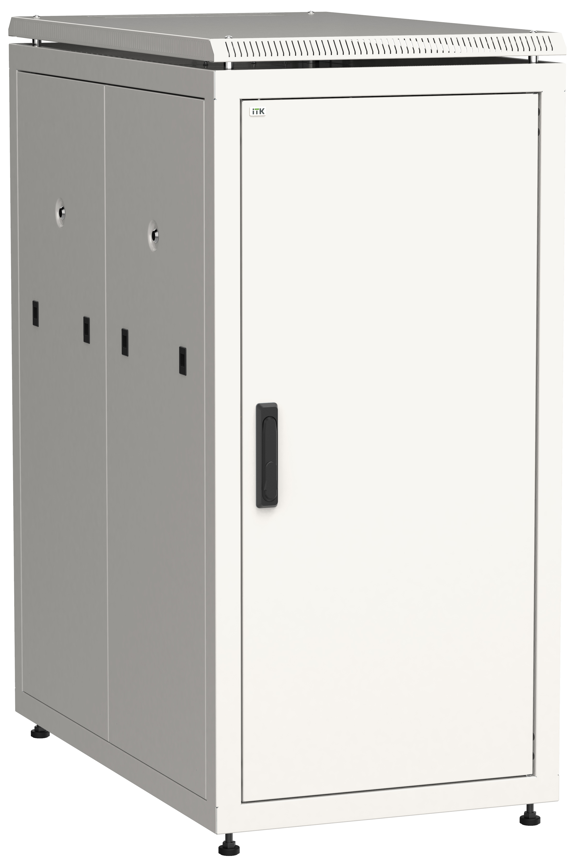 Шкаф сетевой 19" LINEA N 24U 600х1000 мм металлические двери серый LN35-24U61-MM ITK