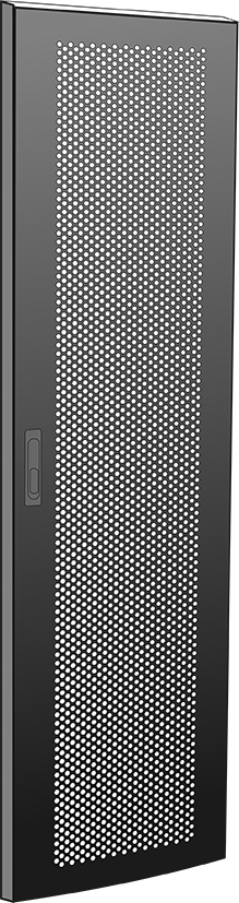 Дверь перфорированная для шкафа LINEA N 33U 600 мм черная