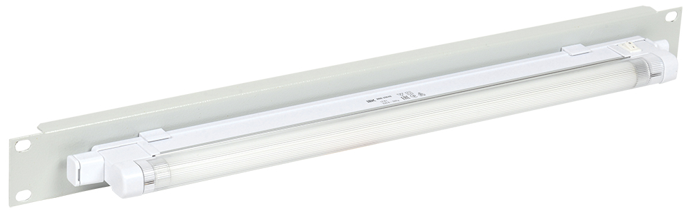 Панель осветительная 19 дюймов 1U с ручным включателем серая