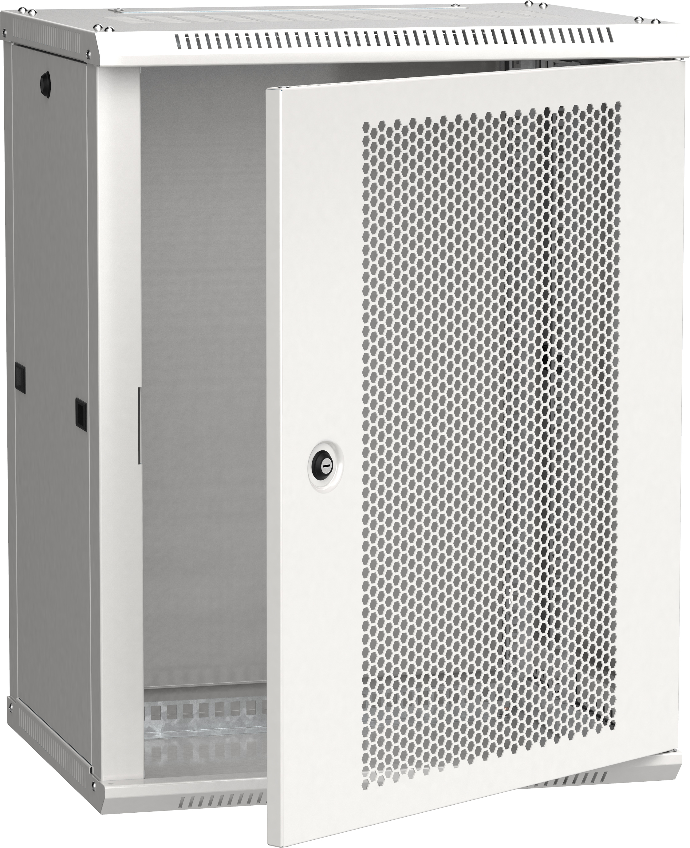 Шкаф LINEA W 18U 600x450 мм дверь перфорированная RAL7035