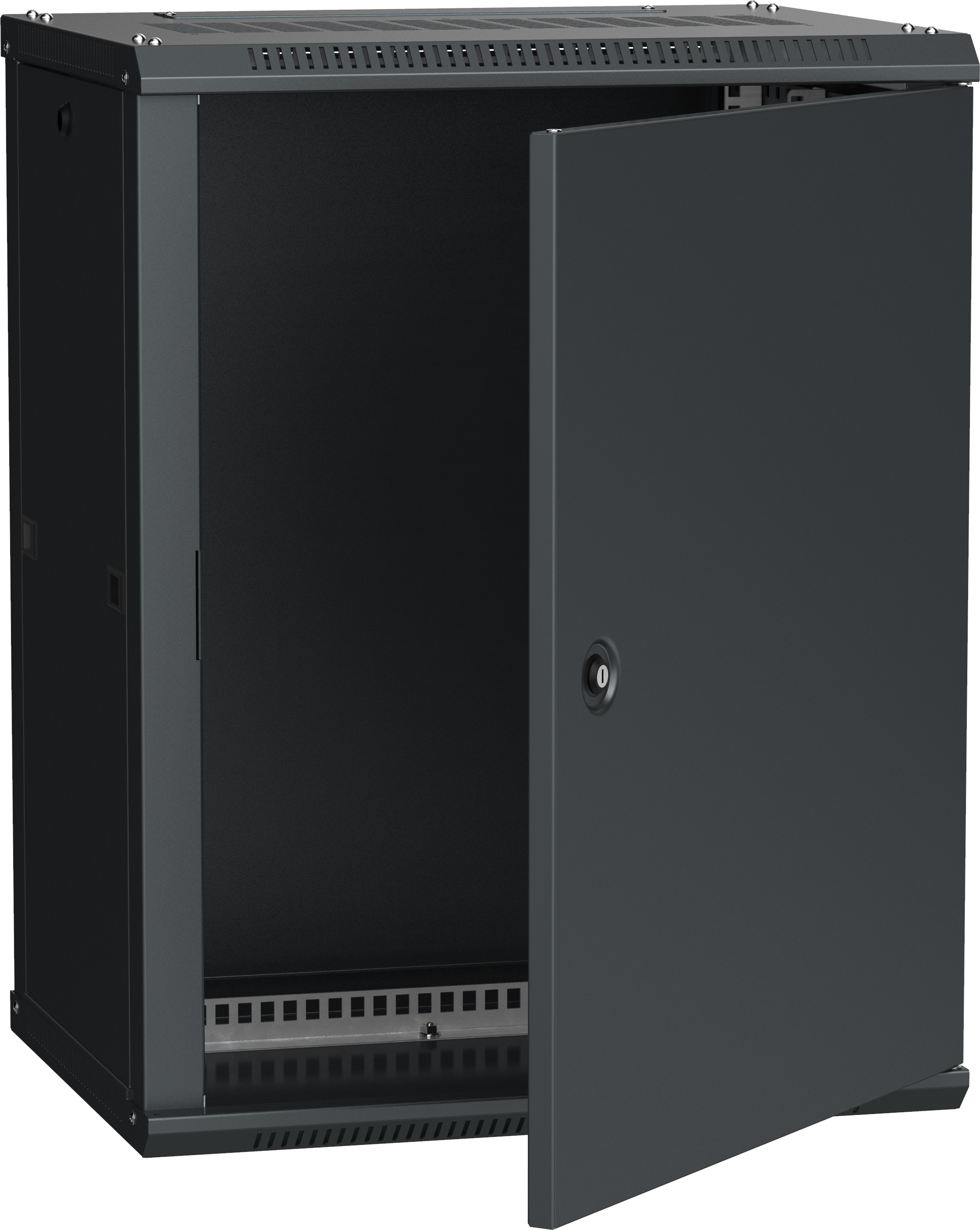 Шкаф настенный 19' LINEA W 15U 600x450мм металлическая дверь RAL9005