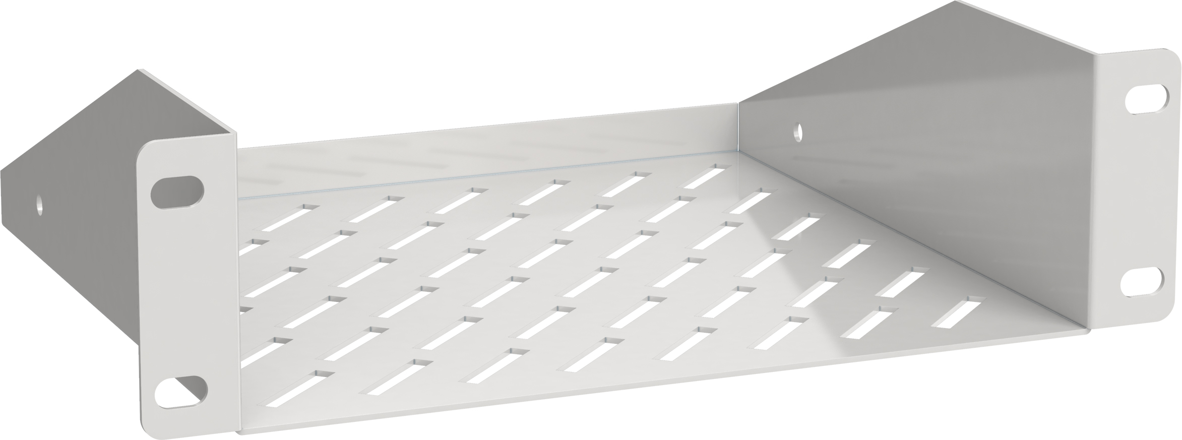 Полка консольная 1U глубиной 200мм для шкафа серии WS серая