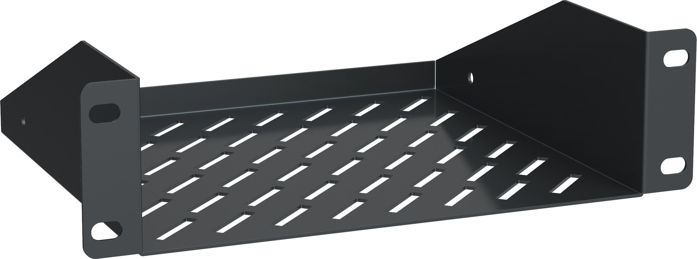 Полка консольная 1U глубиной 200мм для шкафа серии WS черная