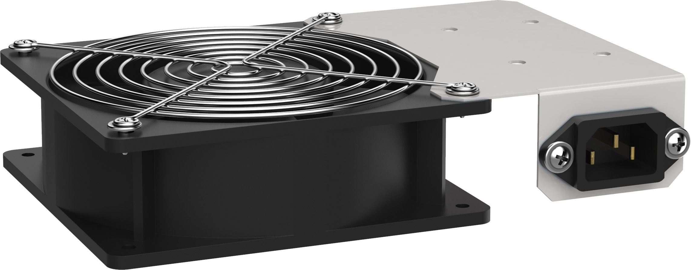 Вентиляторная панель 1 модуль питание С14 без кабеля питания серая