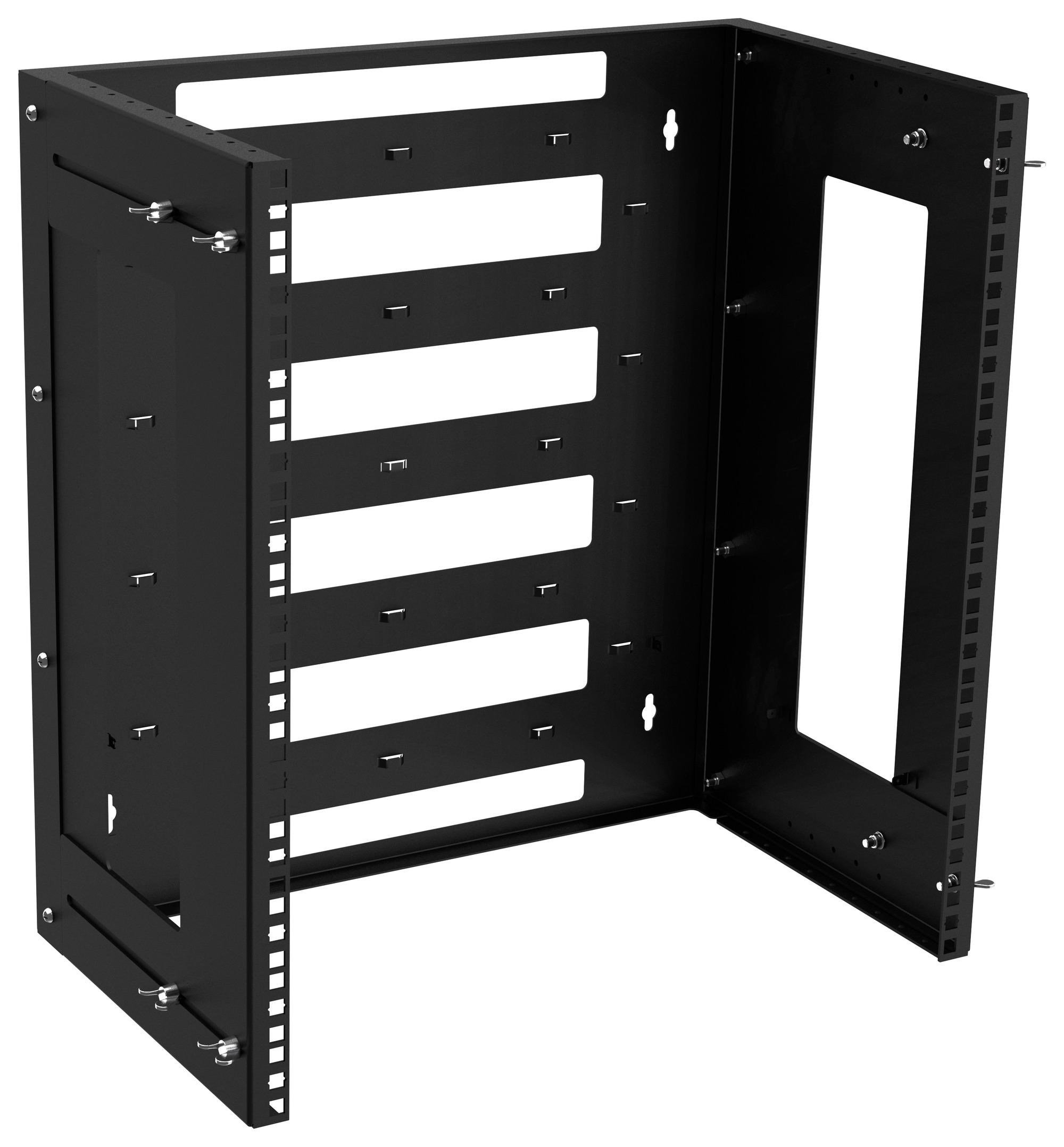 Рама настенная регулируемая 300-500мм 12U черная