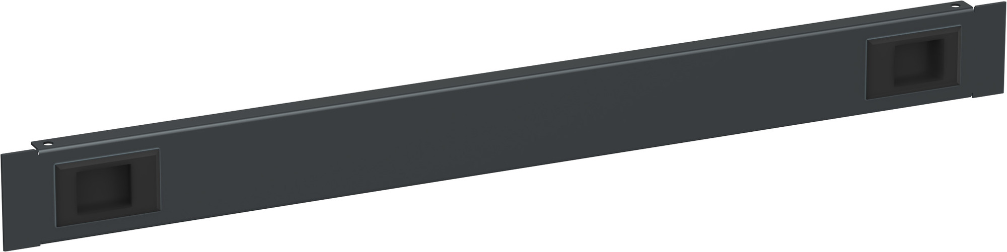 Фальш-панель by ZPAS 19'' 1U крепление на защелках черная РФ