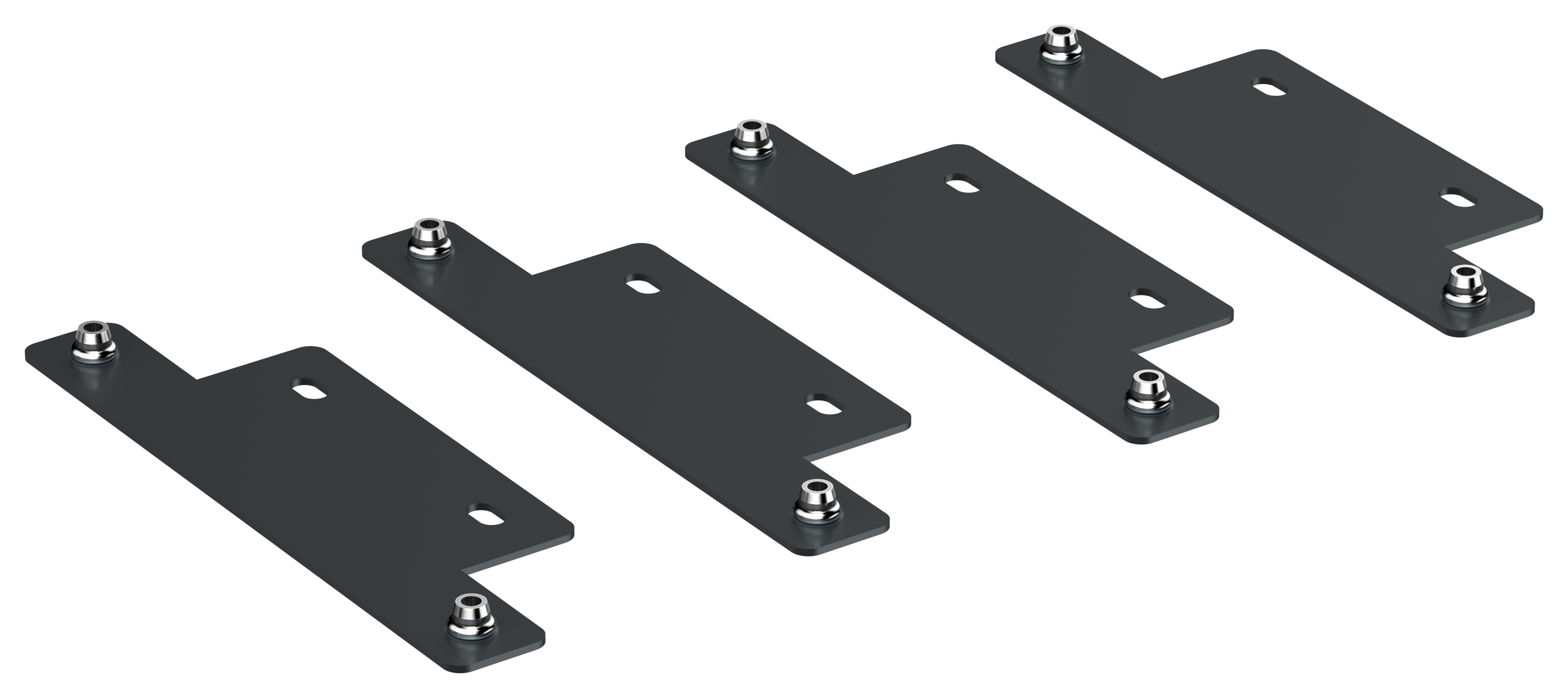 Комплект для соединения шкафов LINEA S черный     (4шт/компл)