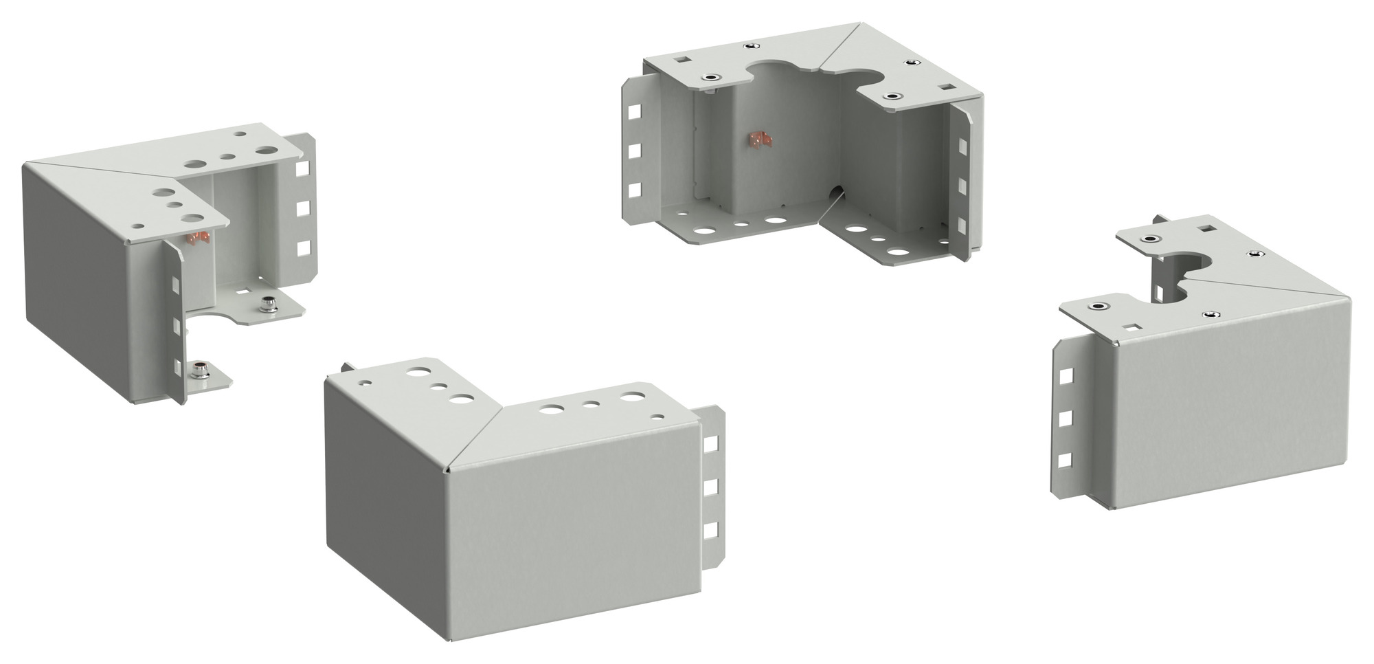 Уголок цоколя h=100мм серый (4шт/компл)