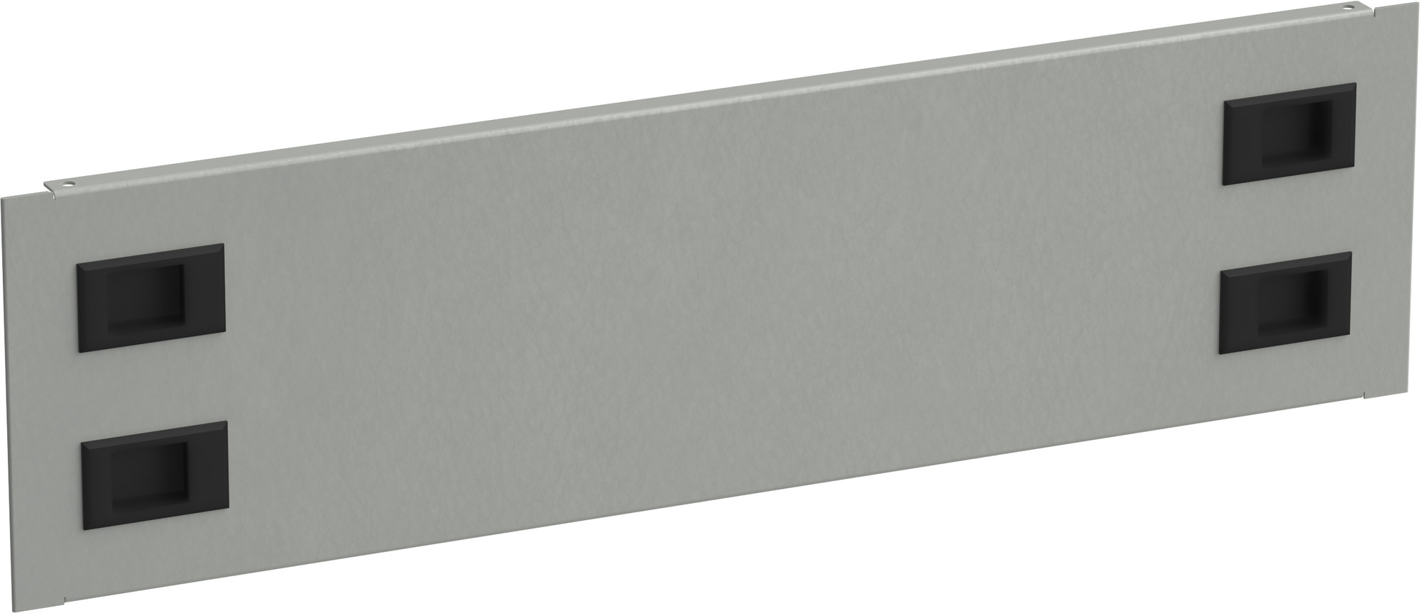 Фальш-панель by ZPAS  19'' 3U крепление на защелках серая РФ