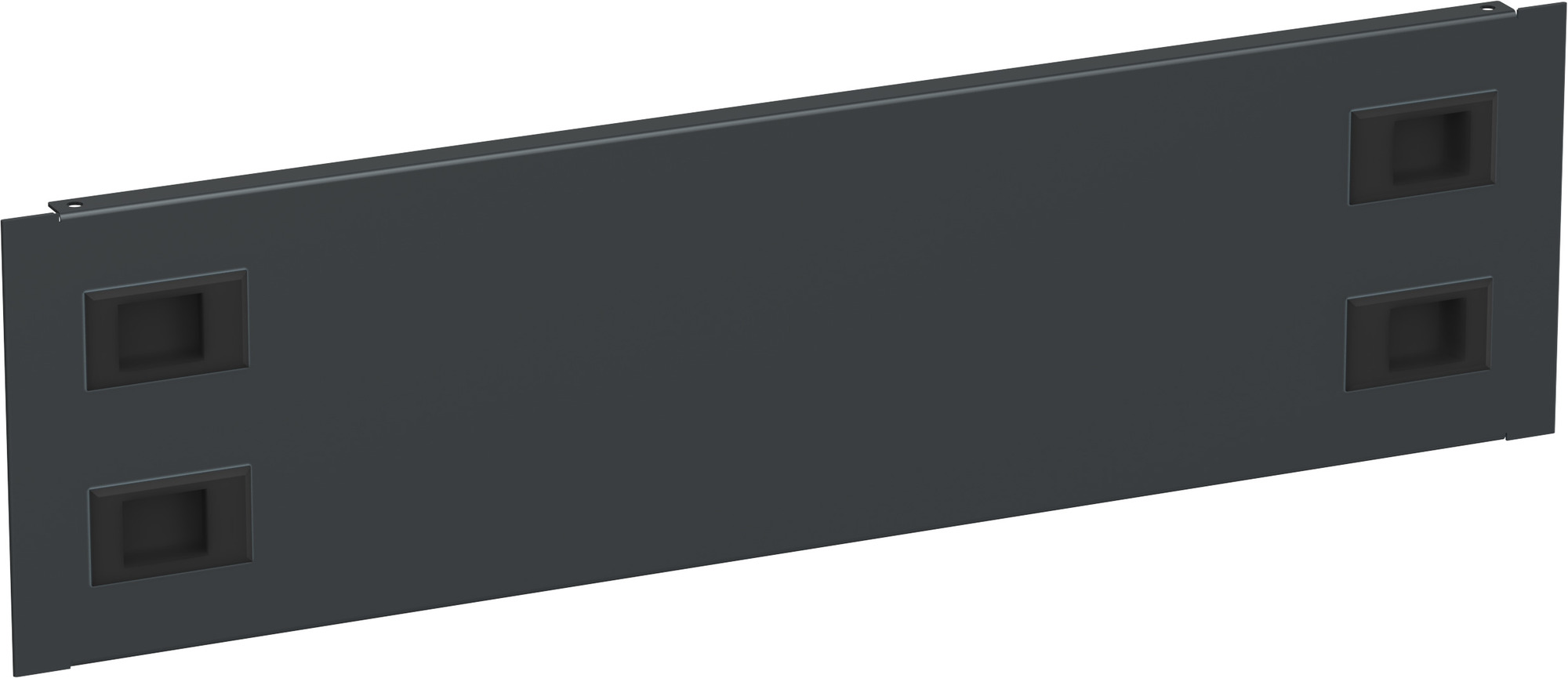 Фальш-панель by ZPAS 19'' 3U крепление на защелках черная РФ