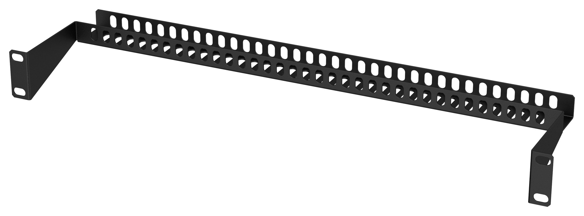 Органайзер кабельный 1U задний черный