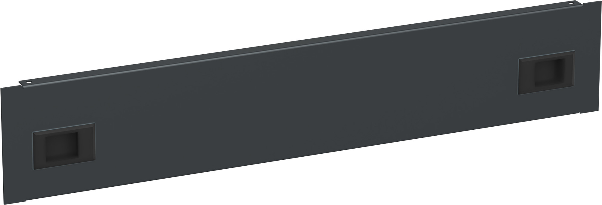 Фальш-панель by ZPAS 19'' 2U крепление на защелках черная РФ