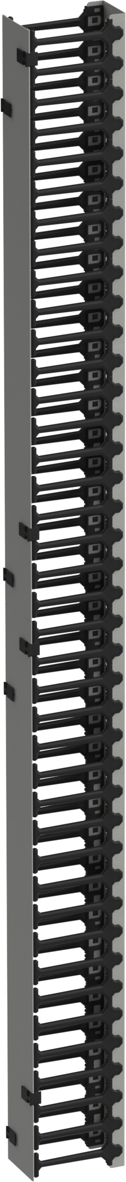 Кабель-органайзер by ZPAS  вертикальный 42U 800мм серый РФ