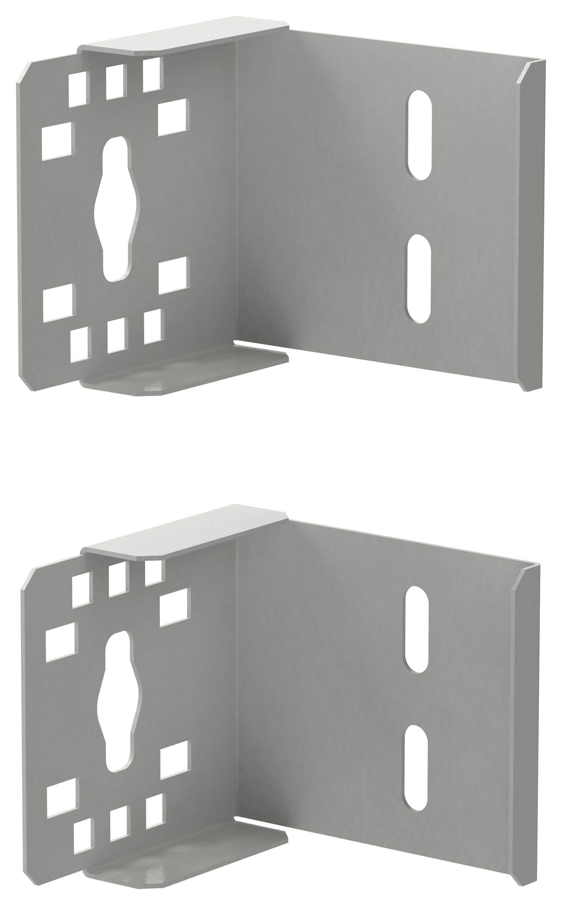 Кронштейн для крепления вертикального кабель-оргорганайзера в зоне Zero-U серый (2шт/компл)