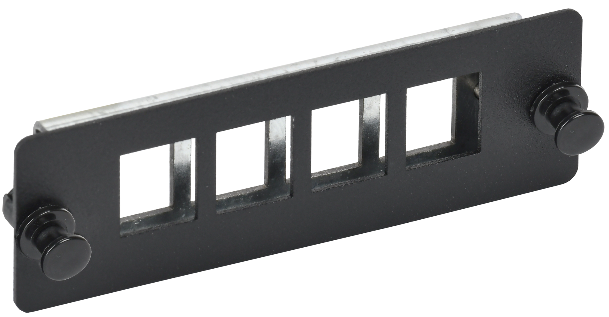 Планка для 3-х Keystone FTP с заземлением черная