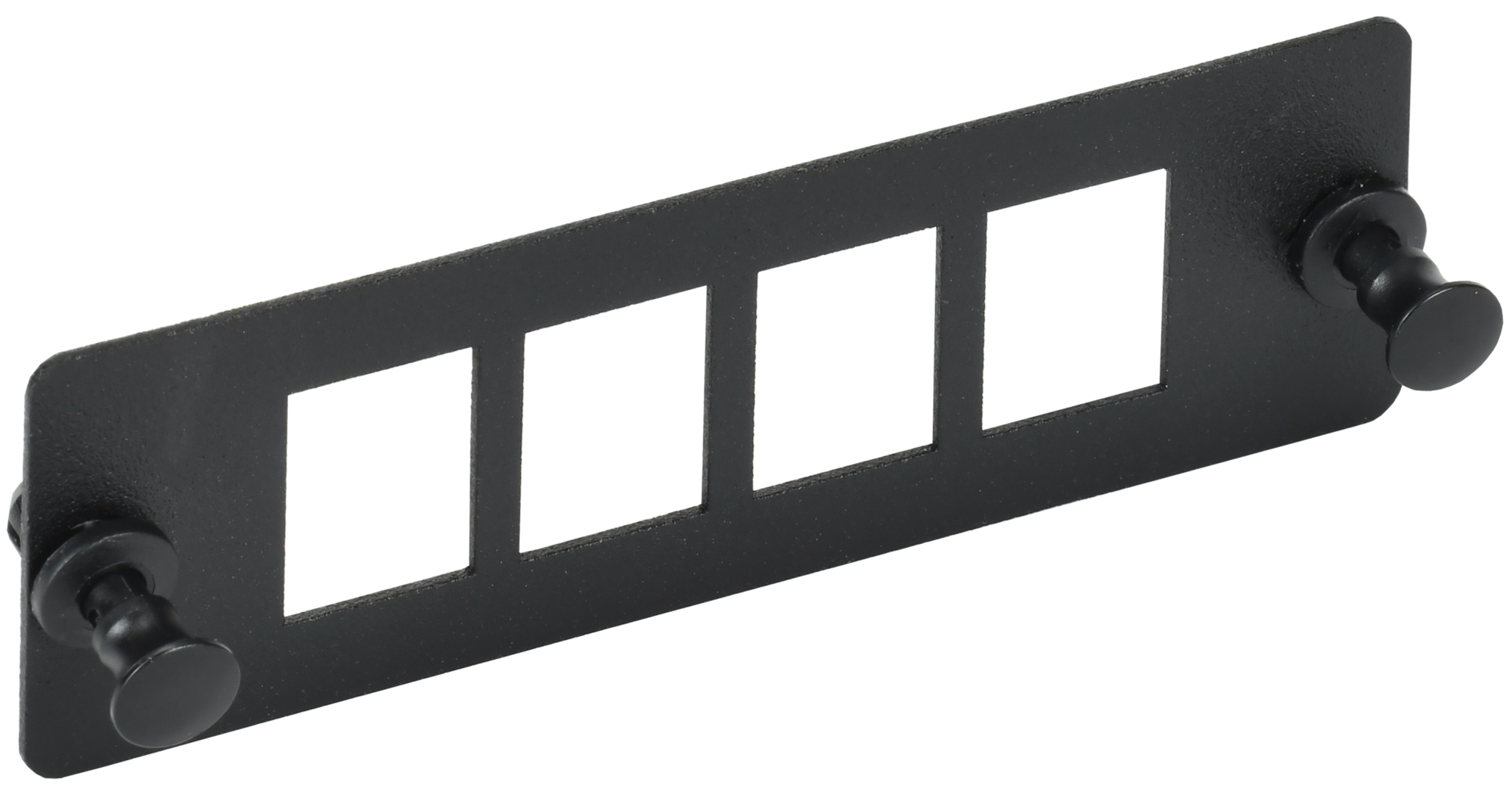 Планка для 4-х Keystone UTP черная