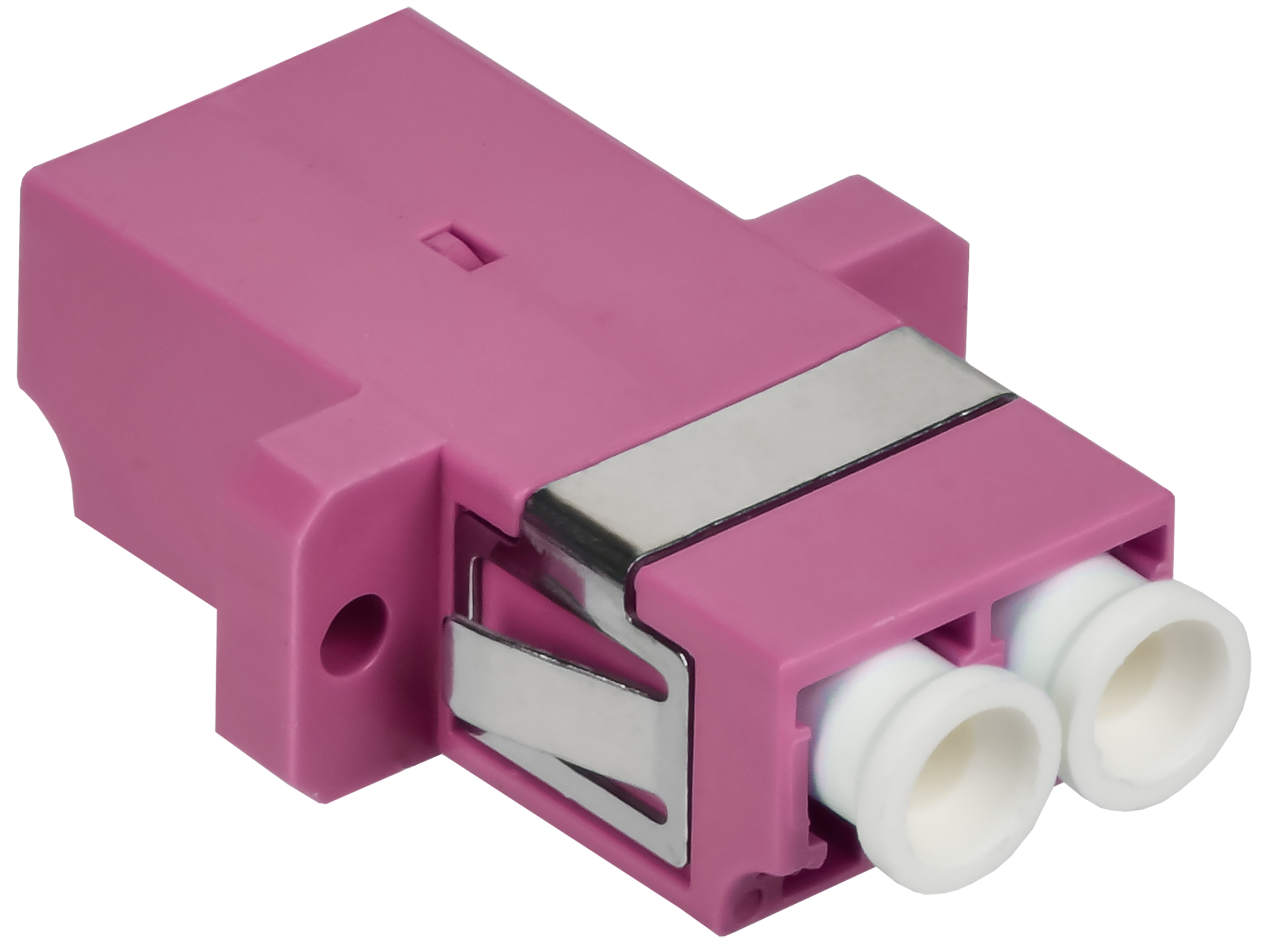 Адаптер  оптический проходной LC-Duplex. OM4. UPC