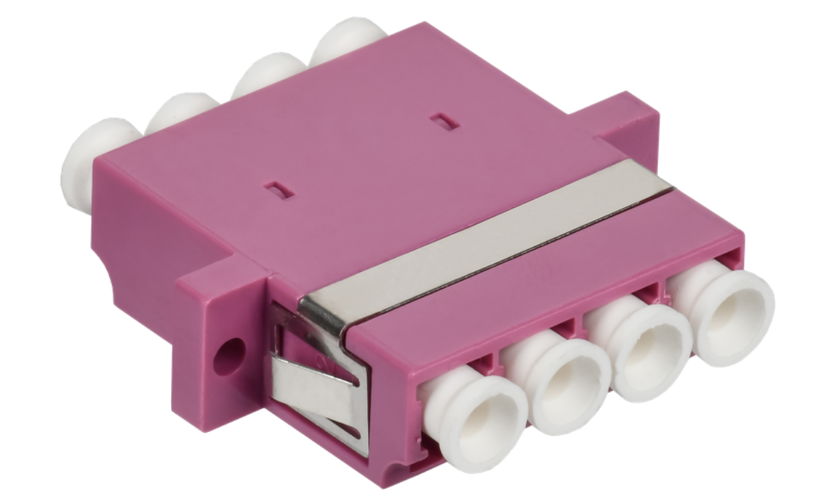 Адаптер  оптический проходной LC-Quad. OM4. UPC