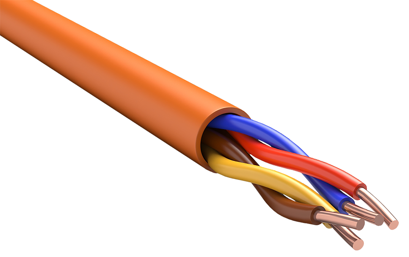 Кабель КПСнг(А)-FRLS 2х2х0.50 оранжевый 200м ITK