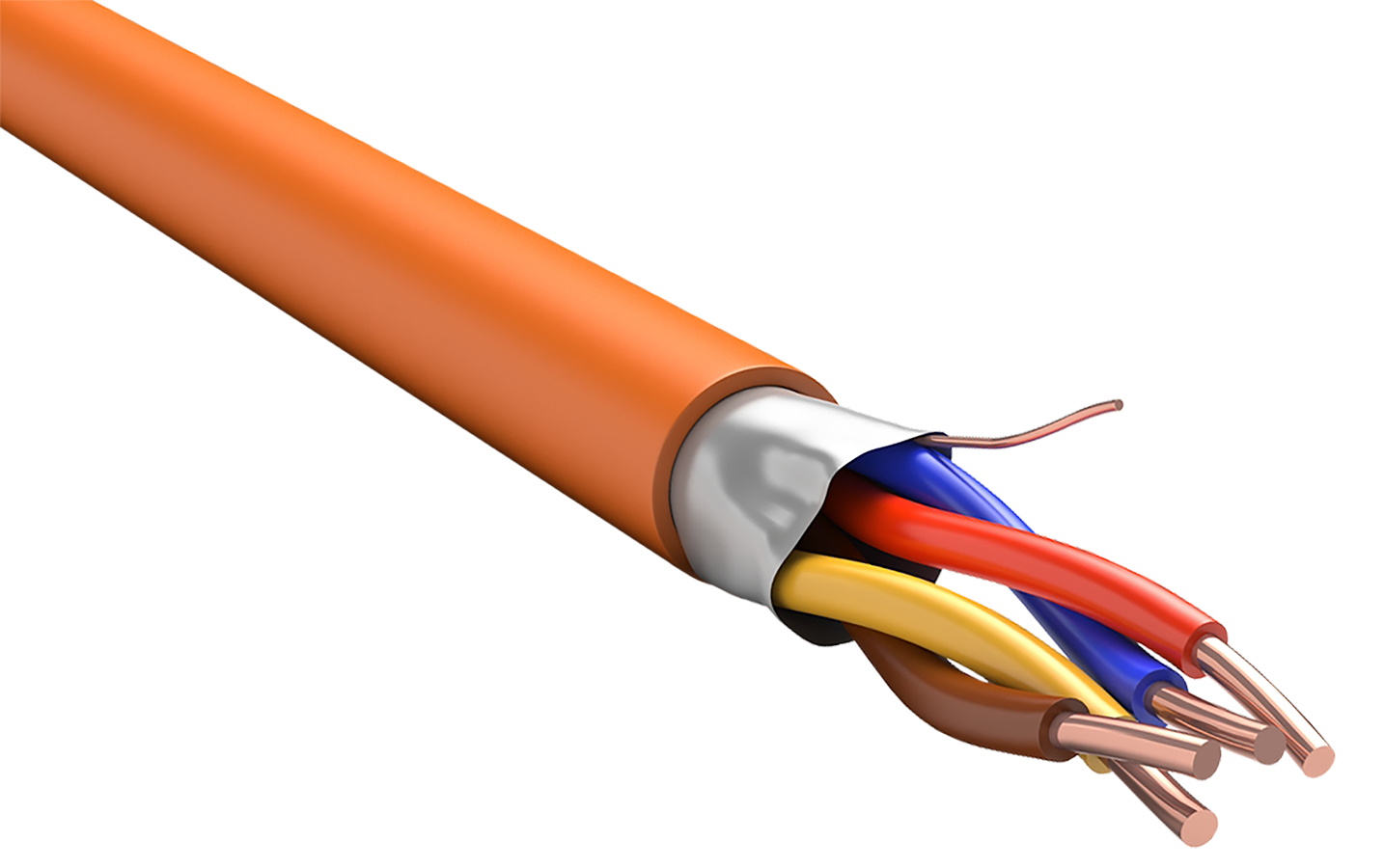 Кабель КПСЭнг(А)-FRLS 2х2х1.5 оранжевый 200м ITK