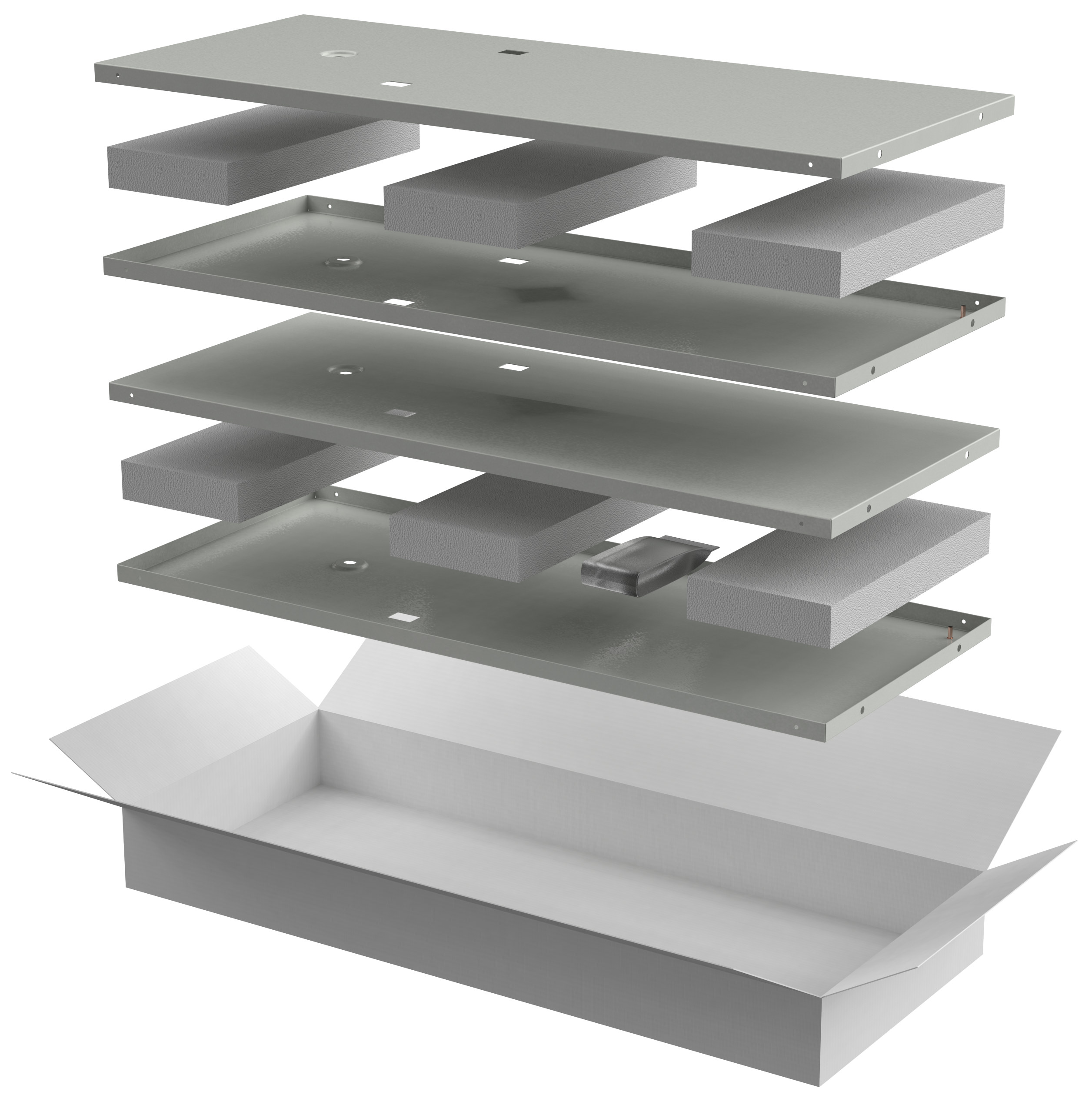 Комплект стенок боковых LINEA E 1000мм шкафа 33U сер.