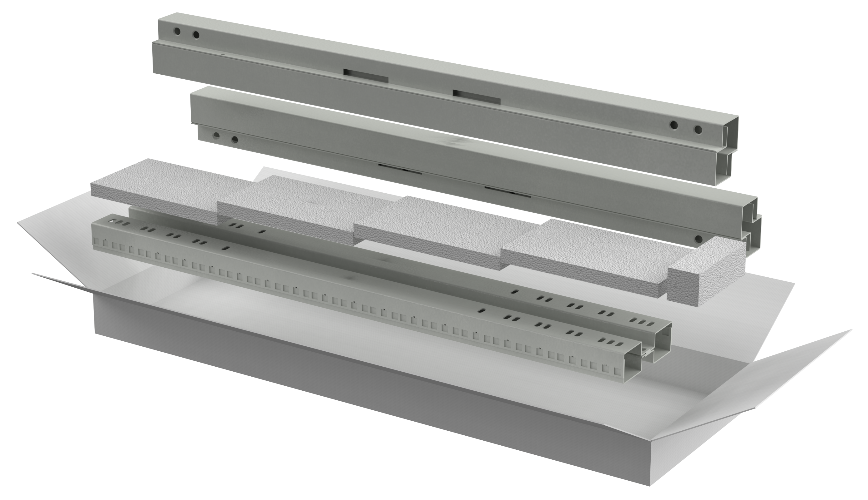 Комплект стоек и профилей для шкафа LINEA E 42U сер.