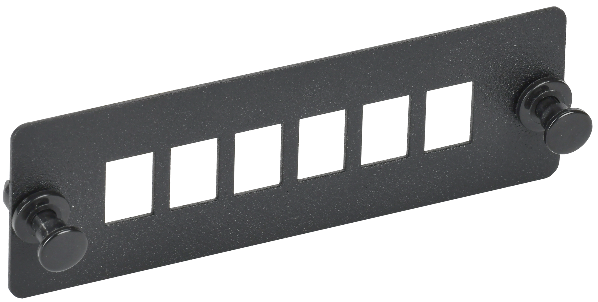 Планка для 6-ти адаптеров опт. SC или LC-Duplex черная