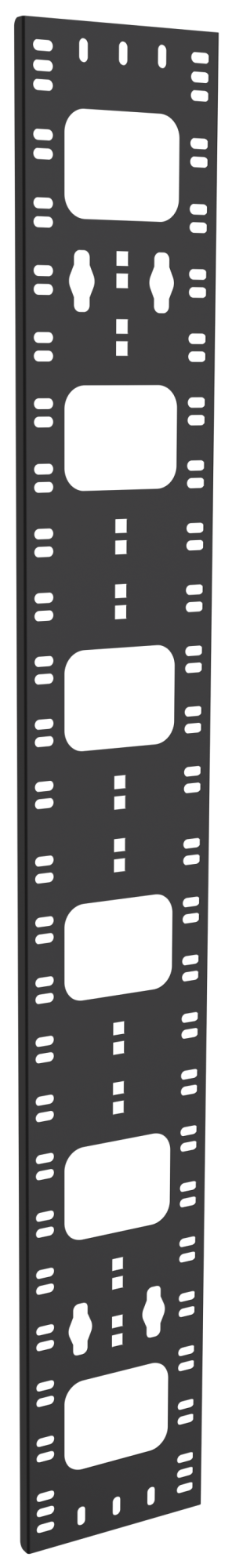Органайзер кабельный вертикальный 150х12мм 42U черный