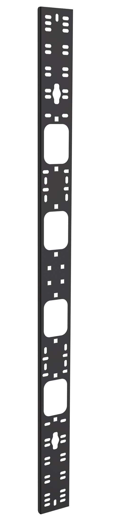 Органайзер кабельный вертикальный 75х12мм 47U черный