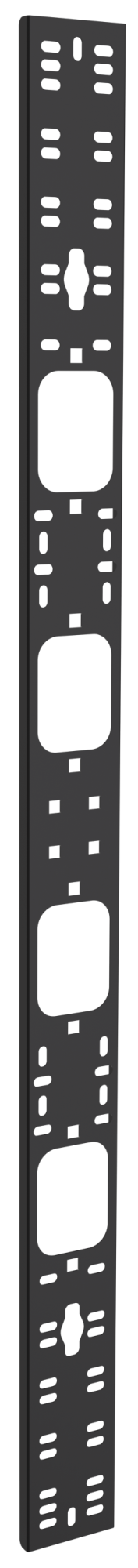 Органайзер кабельный вертикальный 75х12мм 33U черный