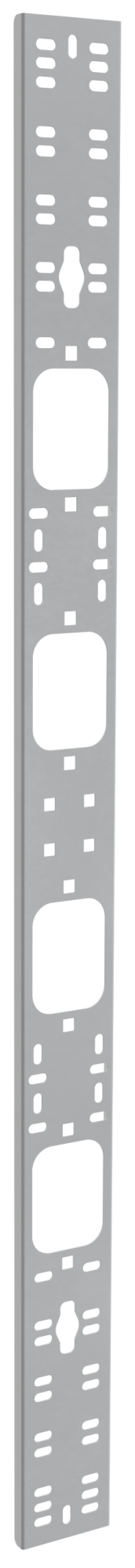 Органайзер кабельный вертикальный 75х12мм 42U серый