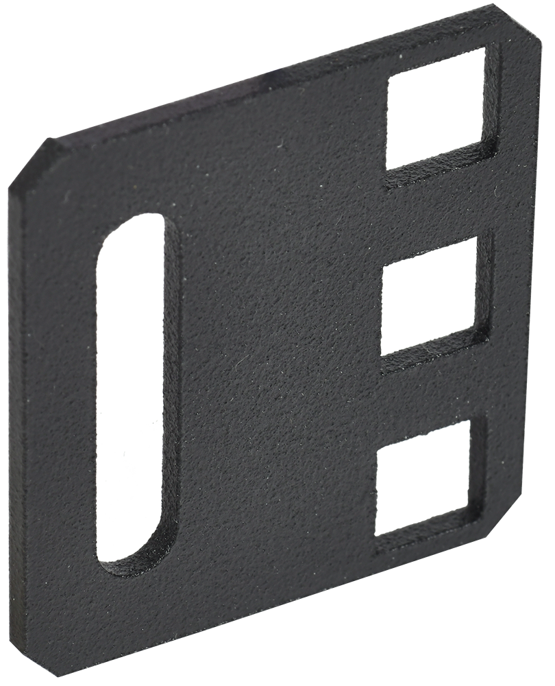 Переходник с 21'' на 19'' 1U черный