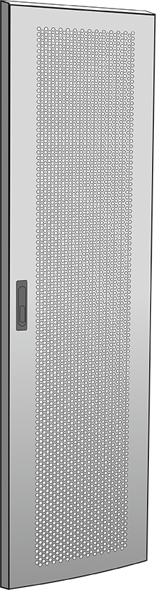 Дверь перфорированная 800мм шкафа 24U сер.