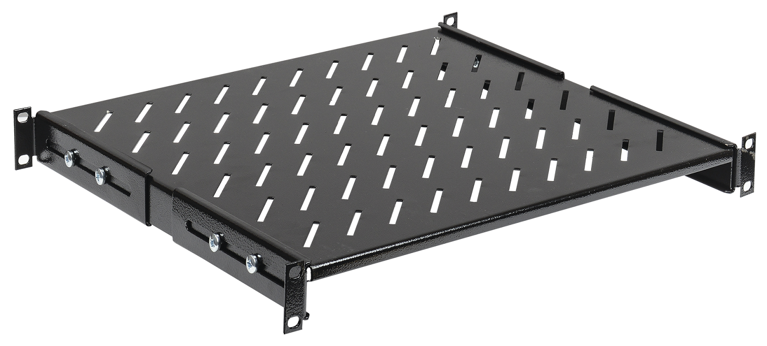 Полка стационарная усиленная L=1000мм черная