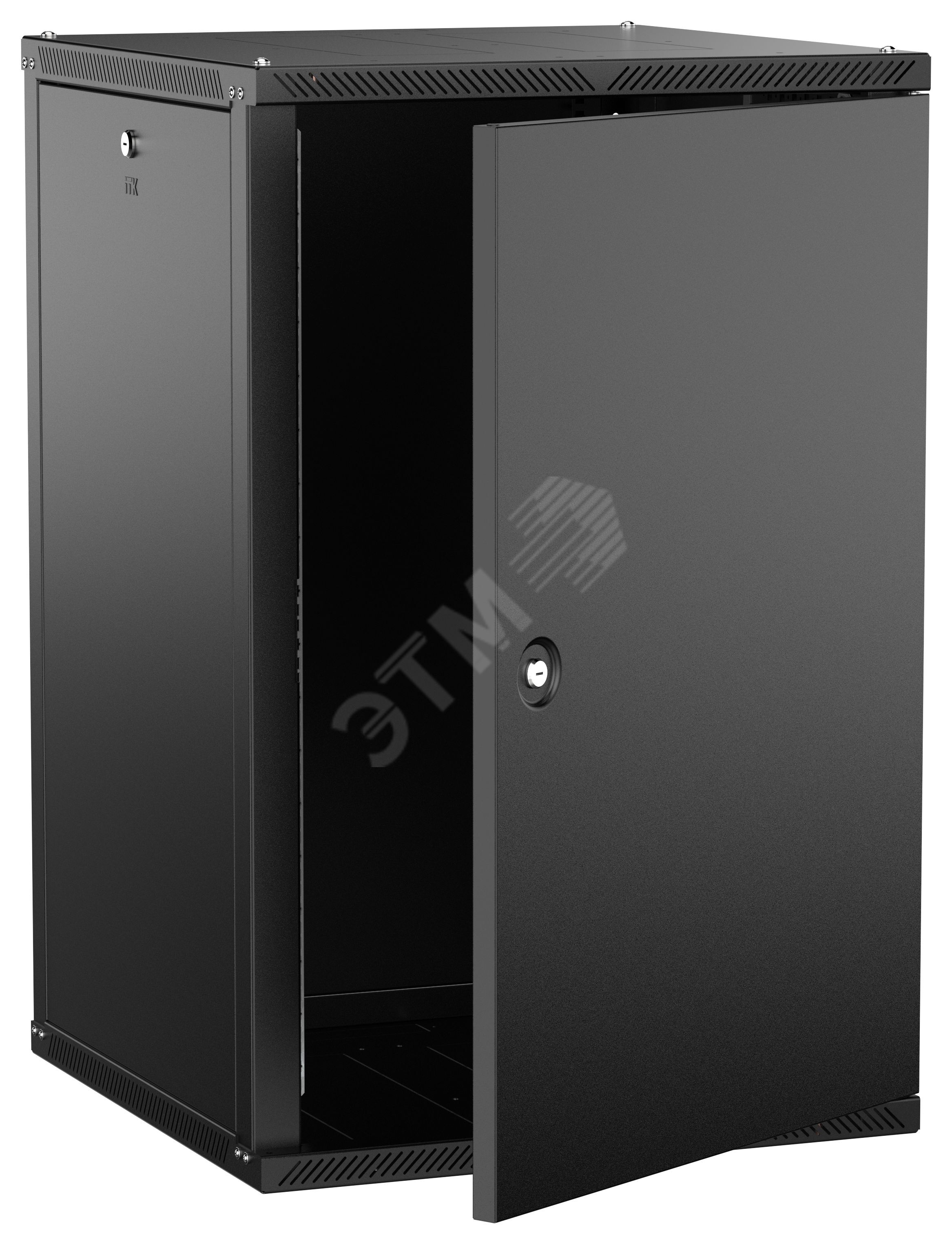 Изображение товара ITK LINEA W Шкаф настенный 18U 600х600мм дверь металл черный 2.0 (шт)