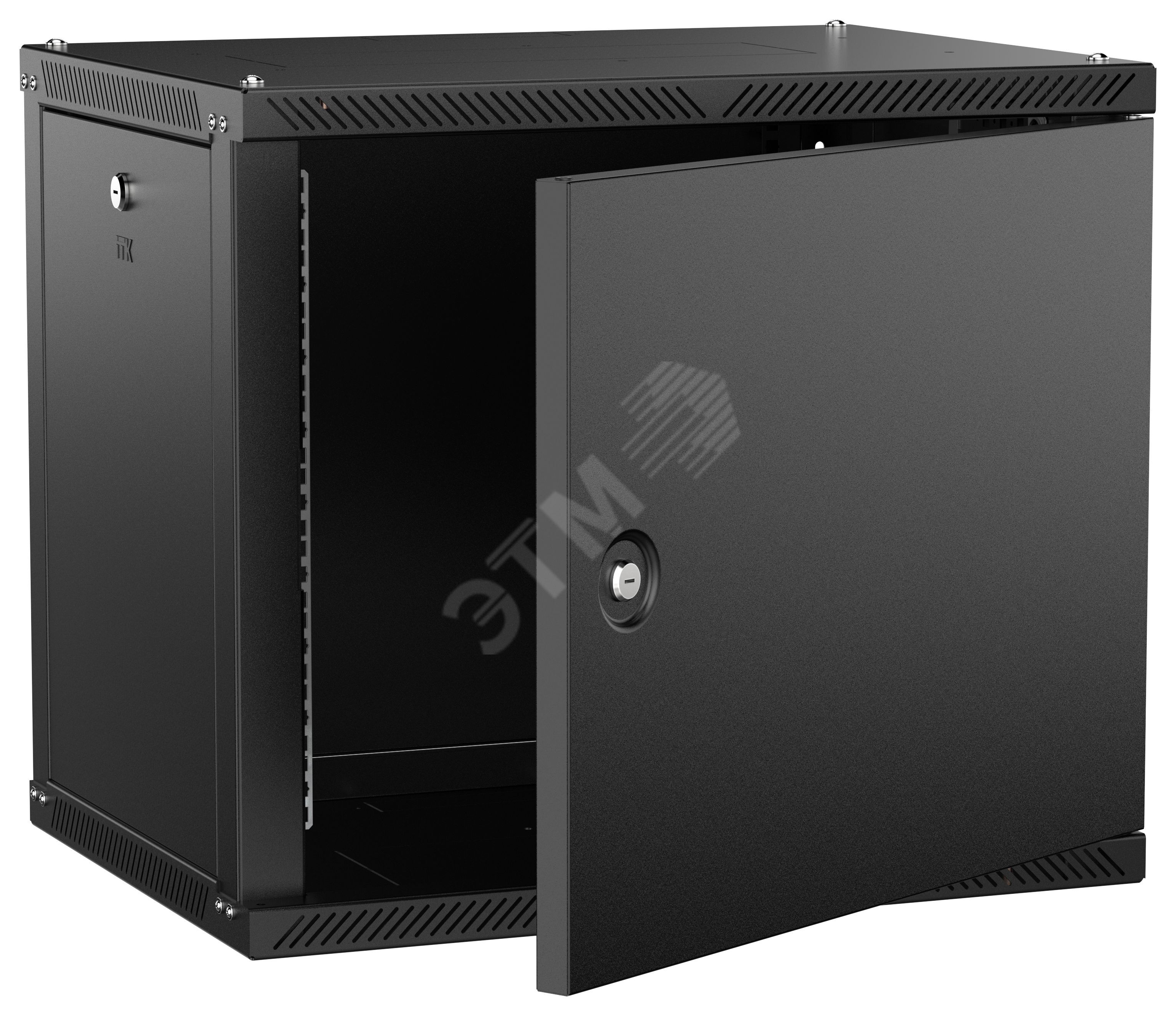 Изображение товара Настенный телекоммуникационный шкаф ITK LINEA W 9U 600x450 мм черный Изображение товара Настенный телекоммуникационный шкаф ITK LINEA W 9U 600x450 мм черный