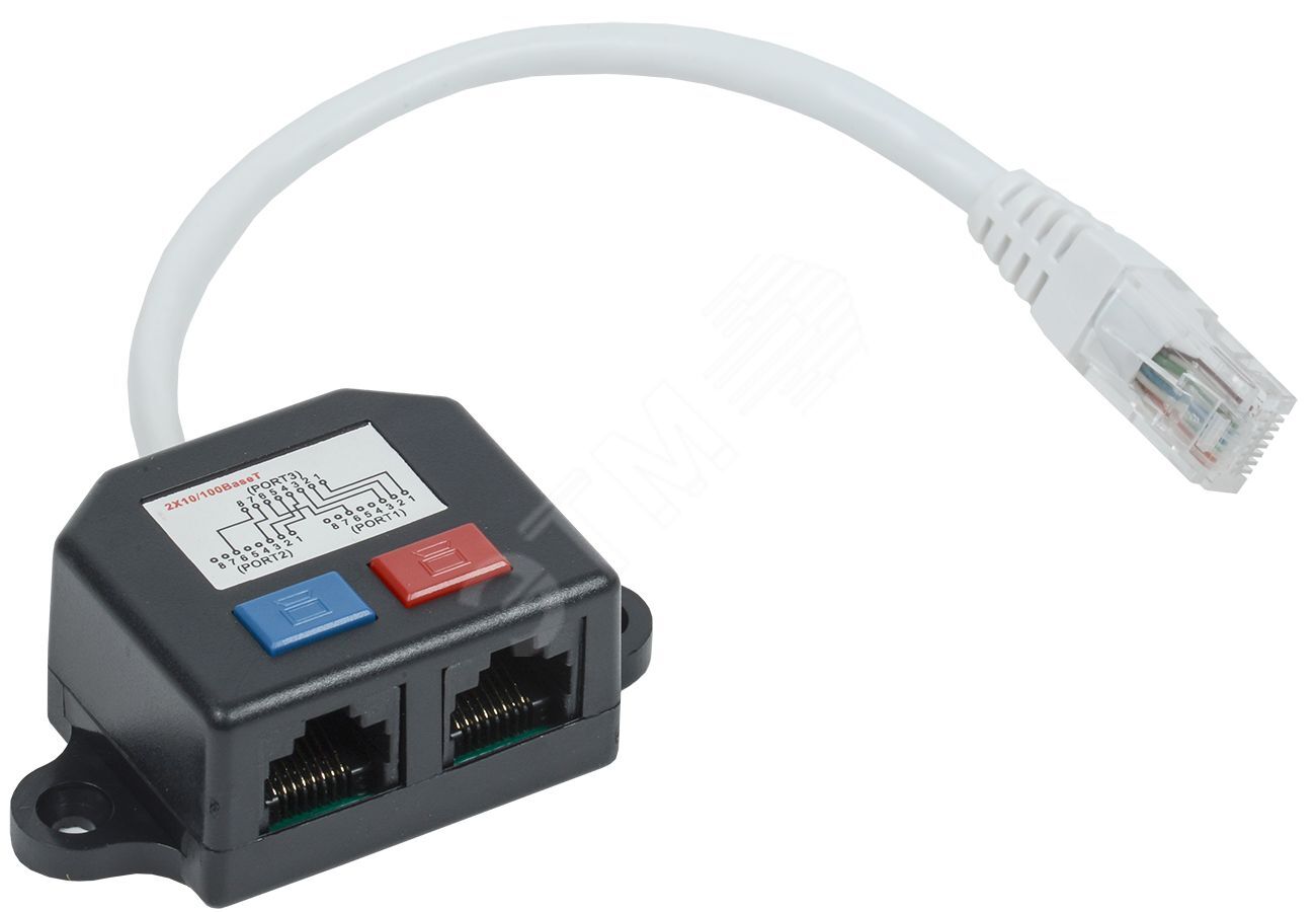 Изображение товара Разветвитель (Y-адаптер) кат.5E 2xRJ45-1хRJ45 (шт) Изображение товара Разветвитель (Y-адаптер) кат.5E 2xRJ45-1хRJ45 (шт)