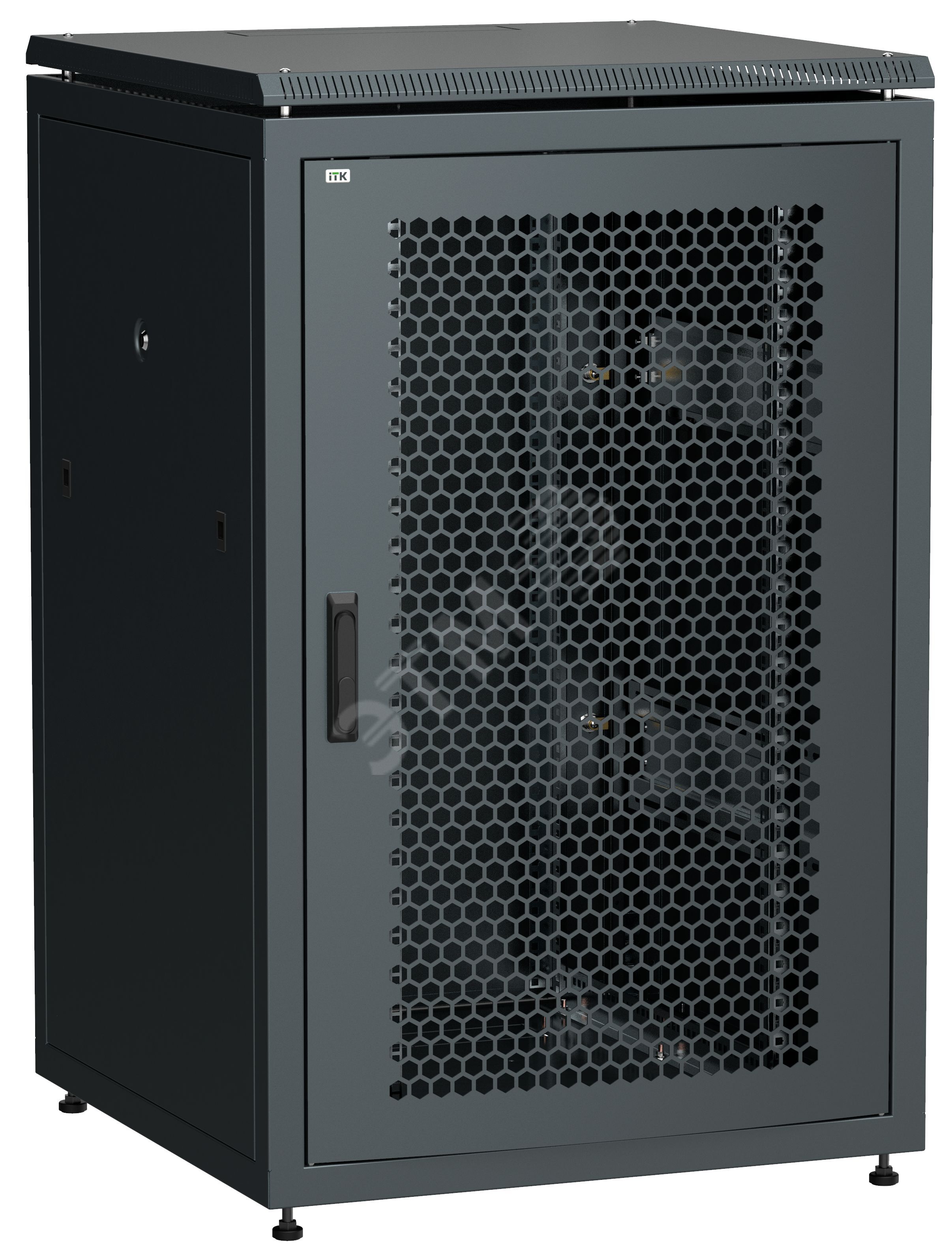Изображение товара Шкаф сетевой ITK LINEA N 24U 800х800мм с металлическими дверями