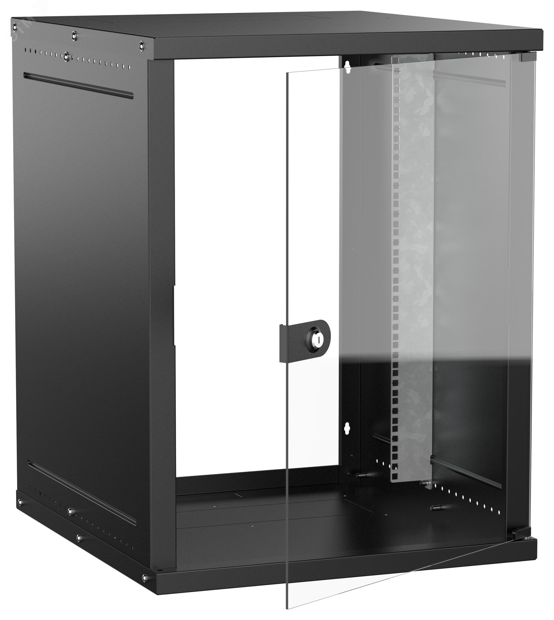 Изображение товара Настенный телекоммуникационный шкаф GENERICA 15U 600x650 стеклянная дверь Изображение товара Настенный телекоммуникационный шкаф GENERICA 15U 600x650 стеклянная дверь