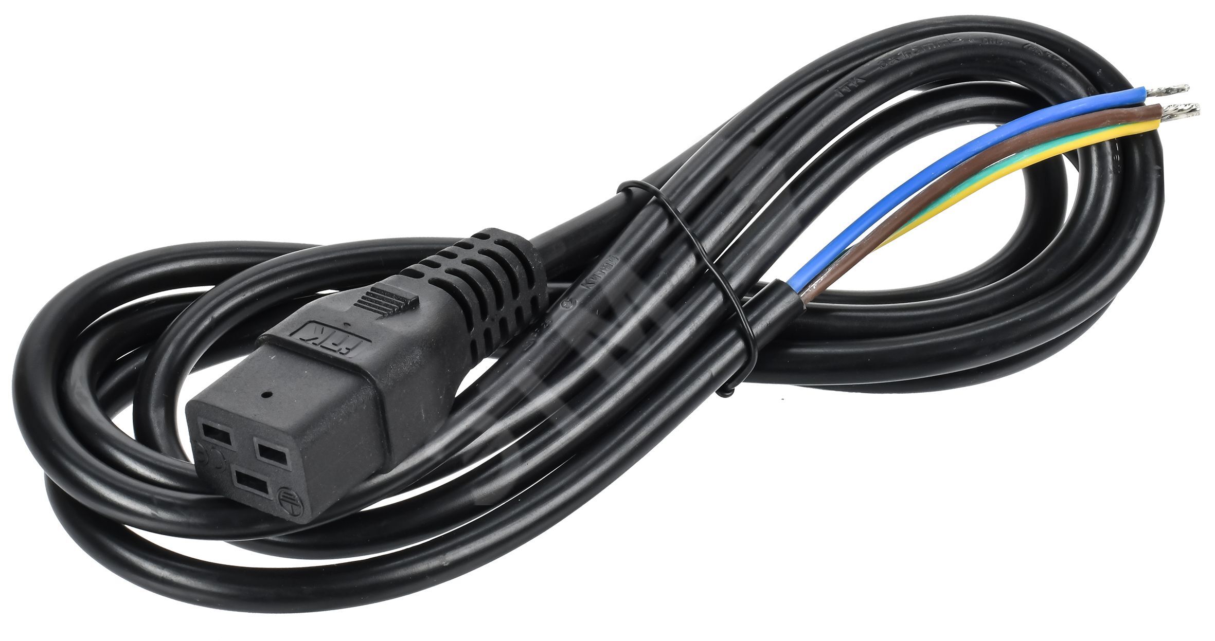 Изображение товара Кабель электропитания PDU 3х1.5 2М c разъемом C19 без разъема