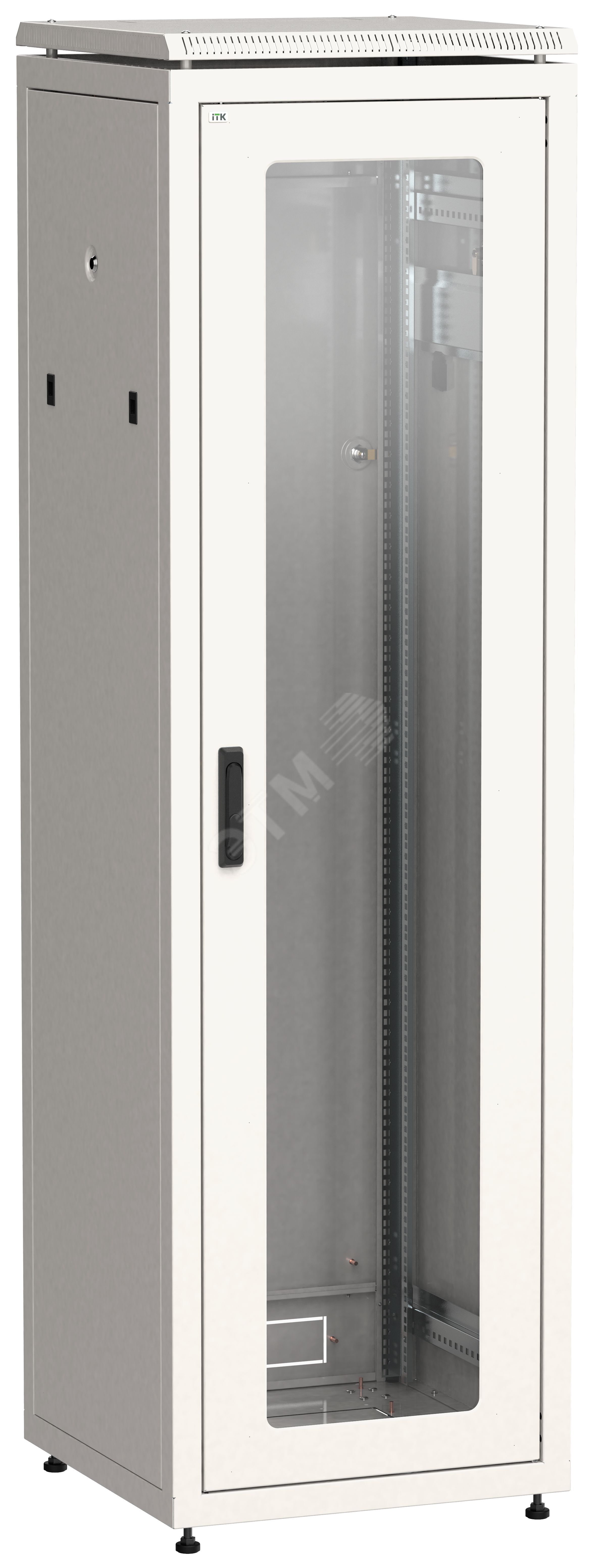 Изображение товара LINEA N Шкаф сетевой 19'' 42U 600х800мм стеклянная передняя дверь серый (шт)