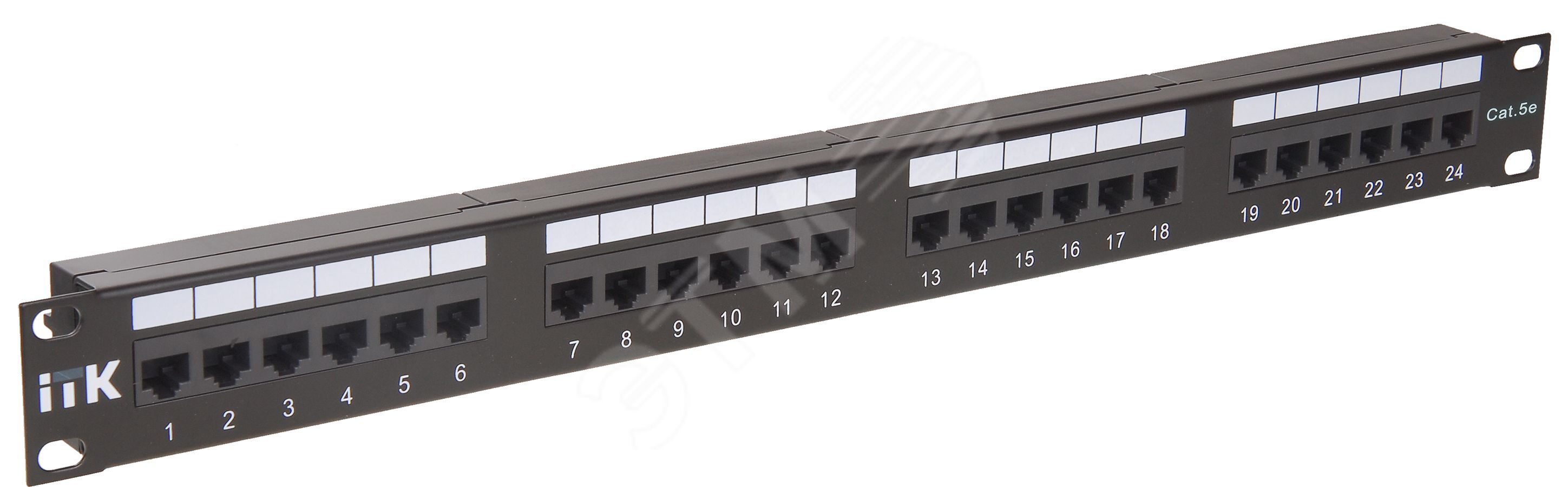 1U патч-панель кат.5E UTP 24 порта (Dual)